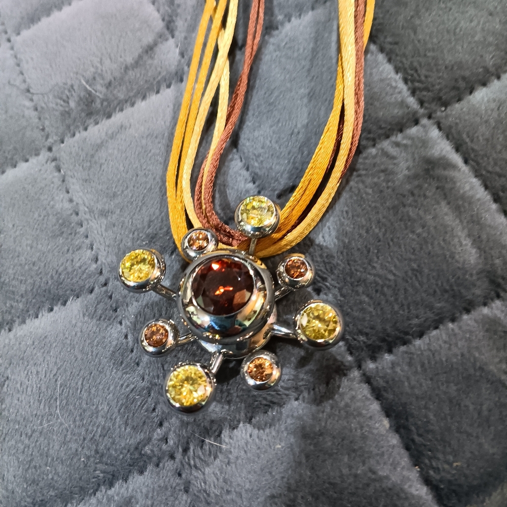 Multicolor Gemstone Pendant Necklace